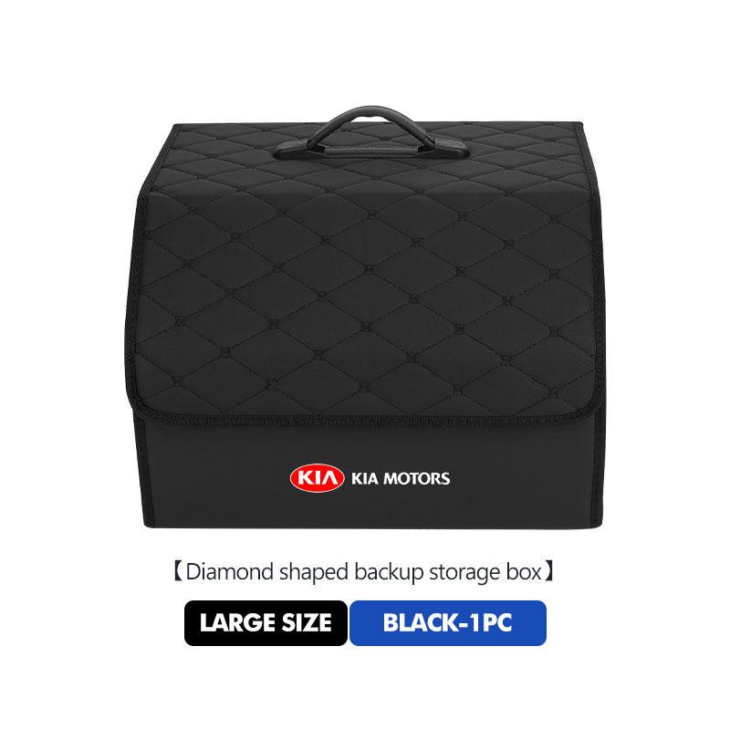 For KIA Car Styling Trunk Organizer Box Leather Folding Large Capacity Storage Box Tools Sportage Rio Ceed Niro Soul Stonic Udrgf