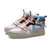 Li Ning CF Hunter Slip Resistant Abrasion Resistant High top Skateboard Shoes Women's White Orange AGCQ158-4