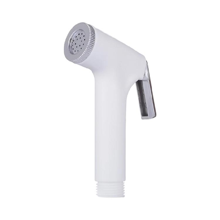 ABS Toilet Cleaning Nozzle Head with Front Water Outlet, Press Handle and Handheld Form for Daily Bathroom Use