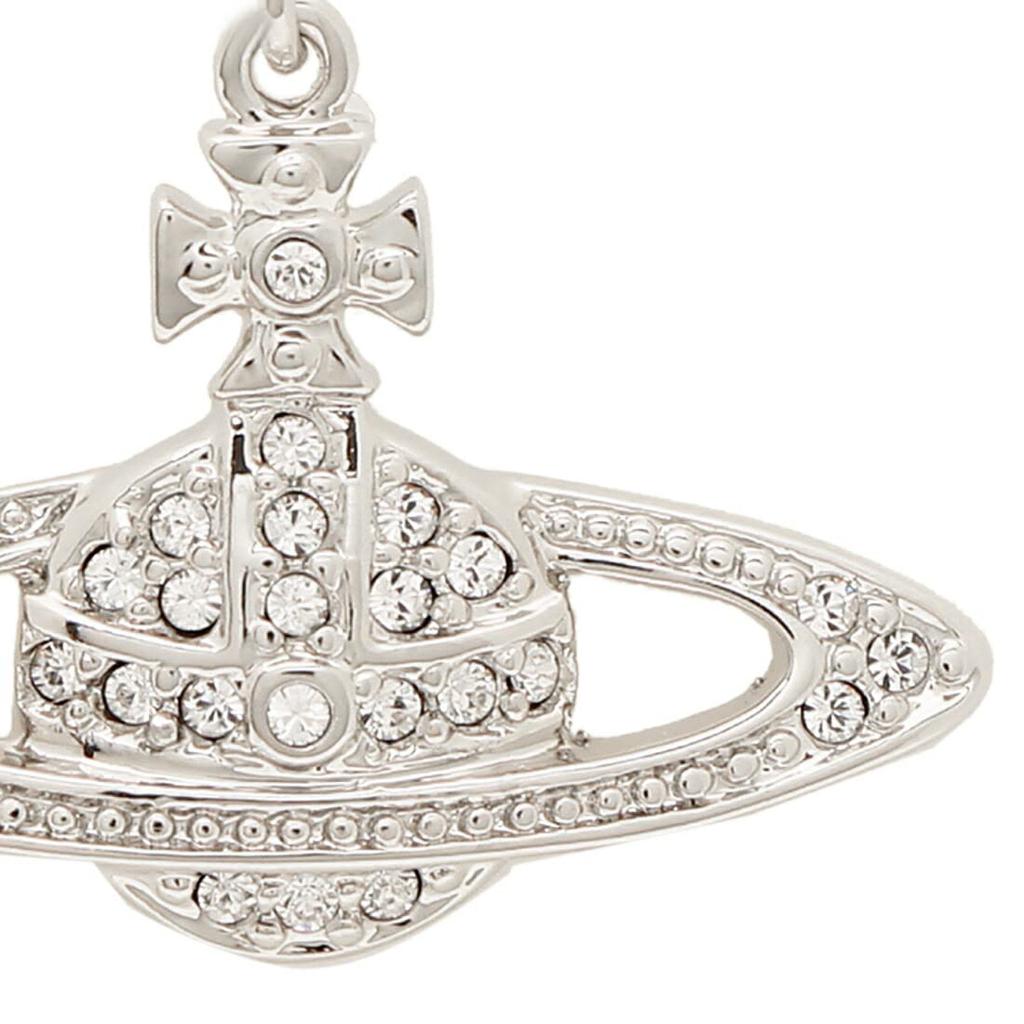 VIVIENNE WESTWOOD Earrings for Women Mini Bas Relief Drop Orb Crystal Earrings 62020025 02P116 Perfect Birthday Gift for Christmas Gift for Women - -