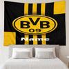 Benutzerdefinierte Name BVB Druck Wandteppich, Hintergrund, Einfache Montage, Ideal für Schlafzimmer, Büro & Wohnzimmer, mit Ästhetischer Wanddekoration.