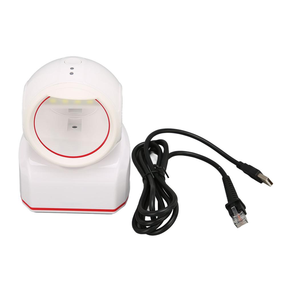 Bar  Scanner USB 2D 1D Omnidirectional Sensing 617nm Red LED Desktop Label Reader for Phone Computer Screens