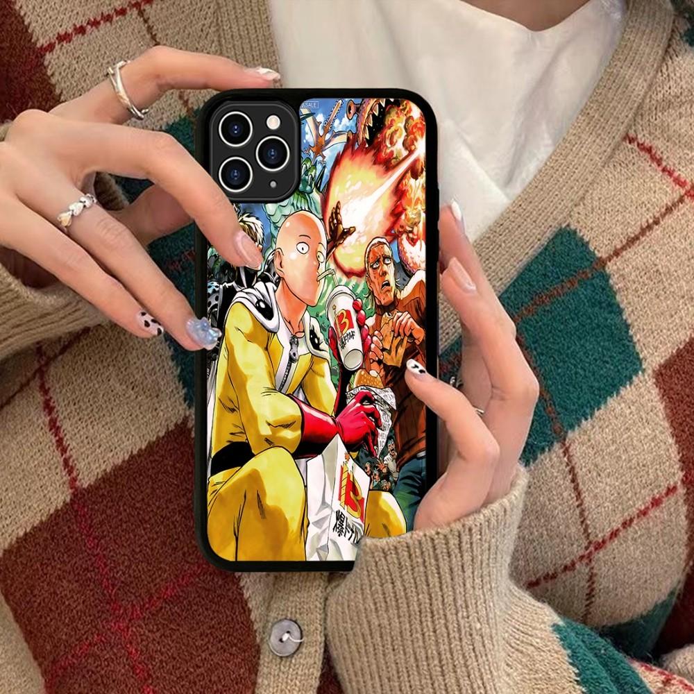 One Punch Man Phone Case Silicone PC+TPU For For IPhone 11 12 13 14 15 16 Plus Pro Max Cover