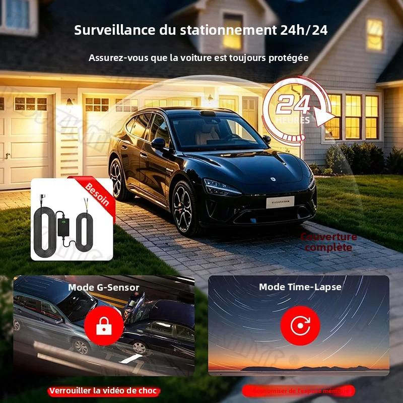 2K 360° Car Dash Cam 4 Channels Video Recorder Car DVR Front Left right Rear View Camera car accessorie Black Box For SUV Toyota