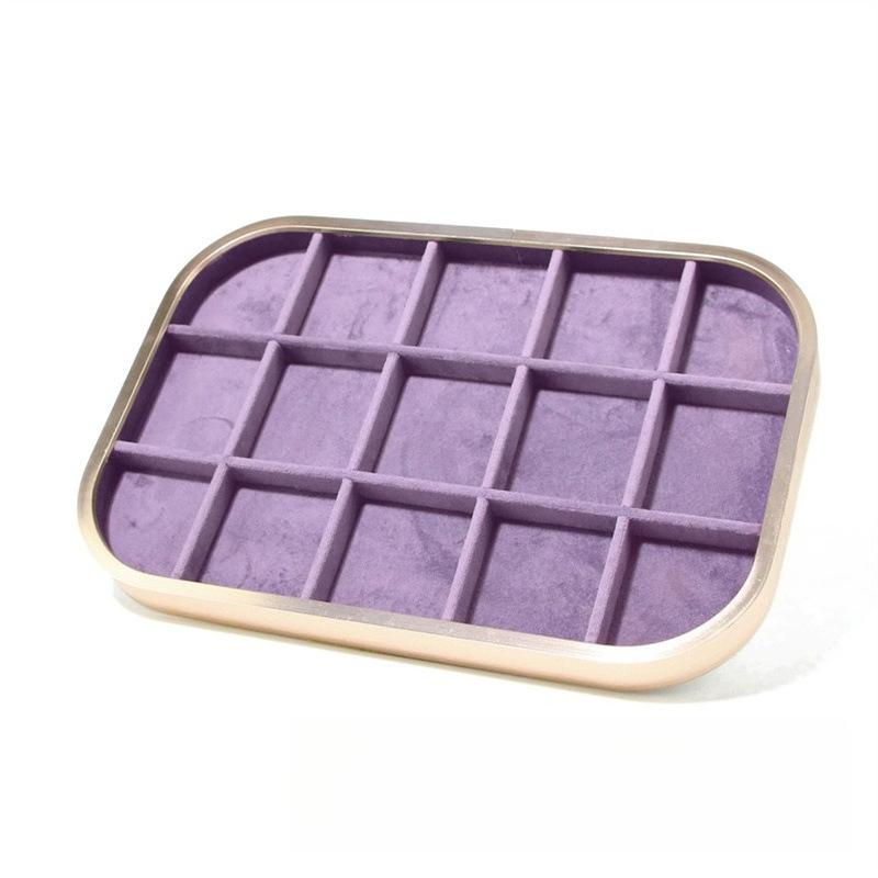 Bracelet Jewelry Display Tray Rings Earrings Organizer Pallet Jewellery Counter Showcase Salver Necklace Ornament Storage Case