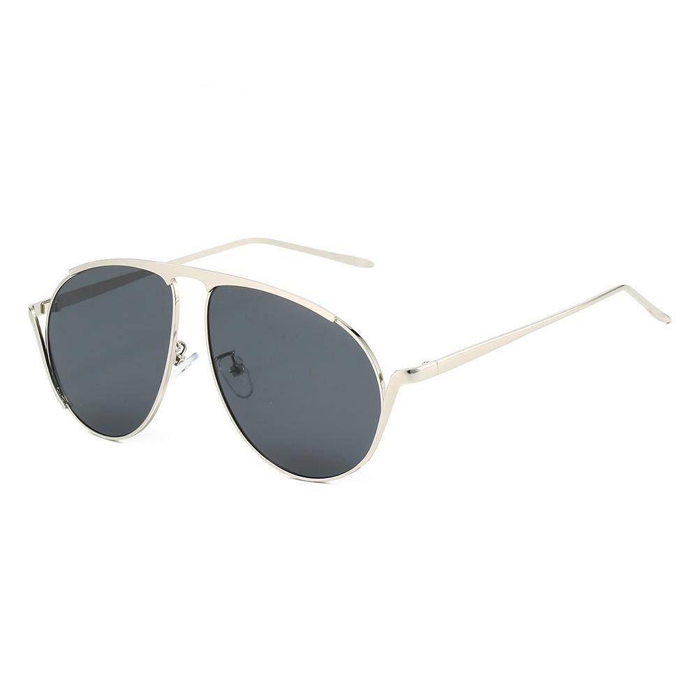 New Luxury Aviator Sunglasses Women Oversized Retro Metal UV400 Hip Hop Punk Style Fashion Trend
