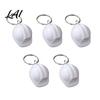 Plastic Key Chain 5Pcs Mini Security Helmet Keychain Simulated Construction Backpack Accessories Ring Holder Decorative Keychain Pendant for