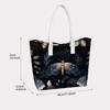 Elegant Moth Pattern Tote Bag Fashionable Daily Casual Shoulder Bag Lightweight Outdoor Travel Handbag