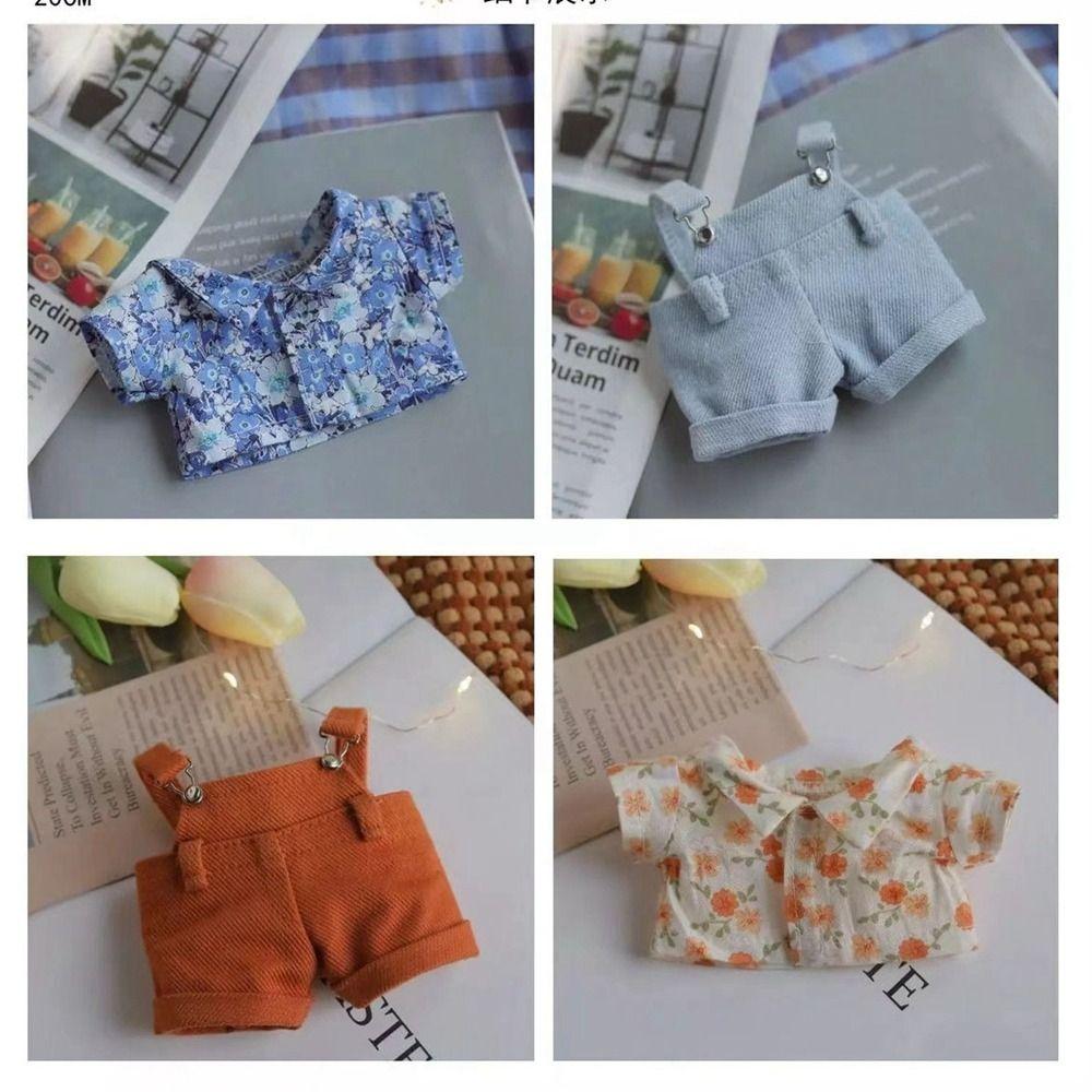 Mini Doll Clothes 2 Colors Clothes Overalls Suit New Toys Accessories  20cm Cotton Doll