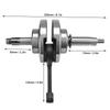 Tbest 4-Stroke Engine Crankshaft - High Performance, Durable Replacement Part for ATV, Dirt Bike, Scooter - Premium Material, Long-Lasting, Reliable A