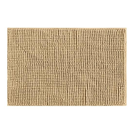 Chenille Bath Mat Soft Short Plush Water Absorbent Bathroom Rug Quick Dry