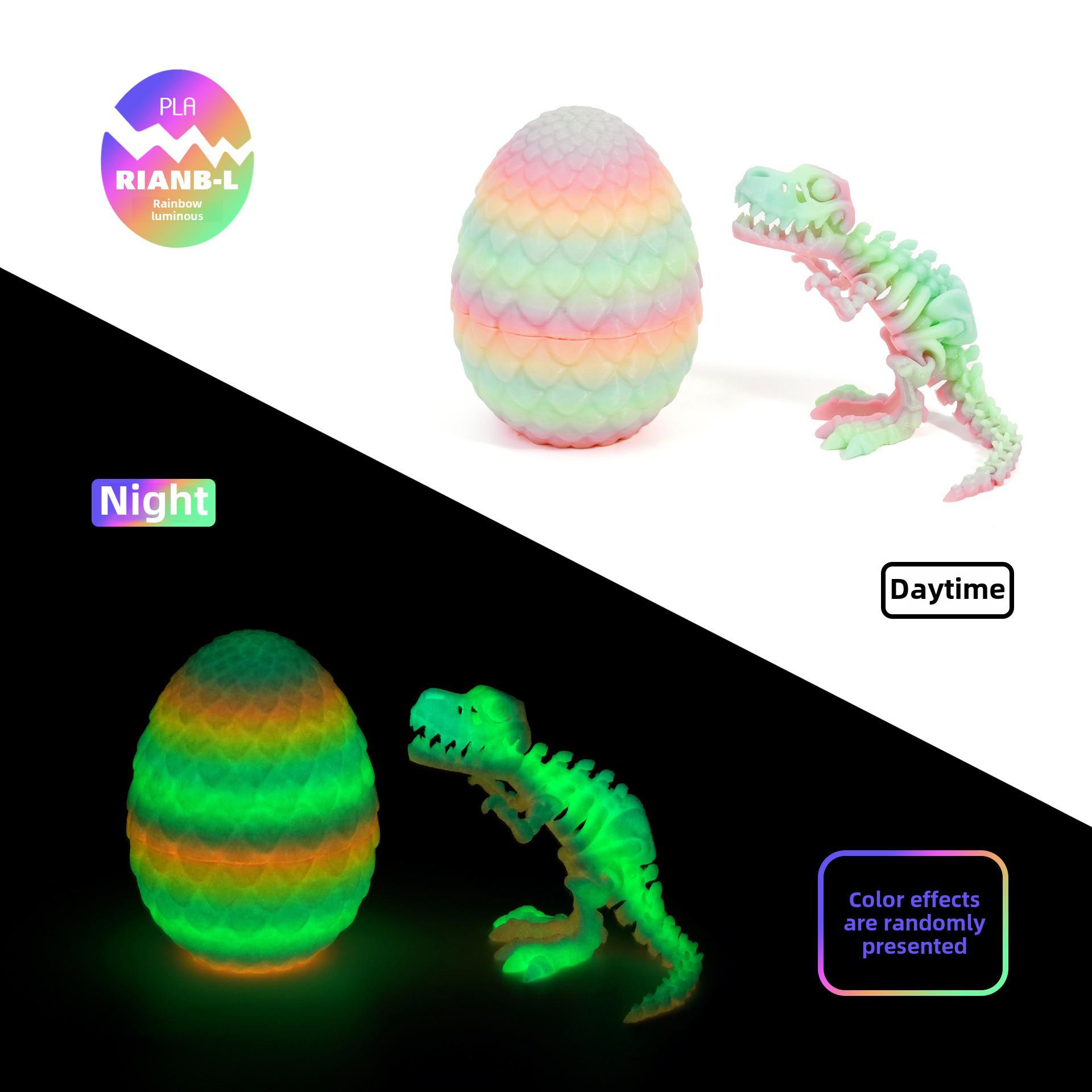 

Набор яиц тираннозавра рекса, напечатанных на 3D-принтере: Пасхальный подарок для детей