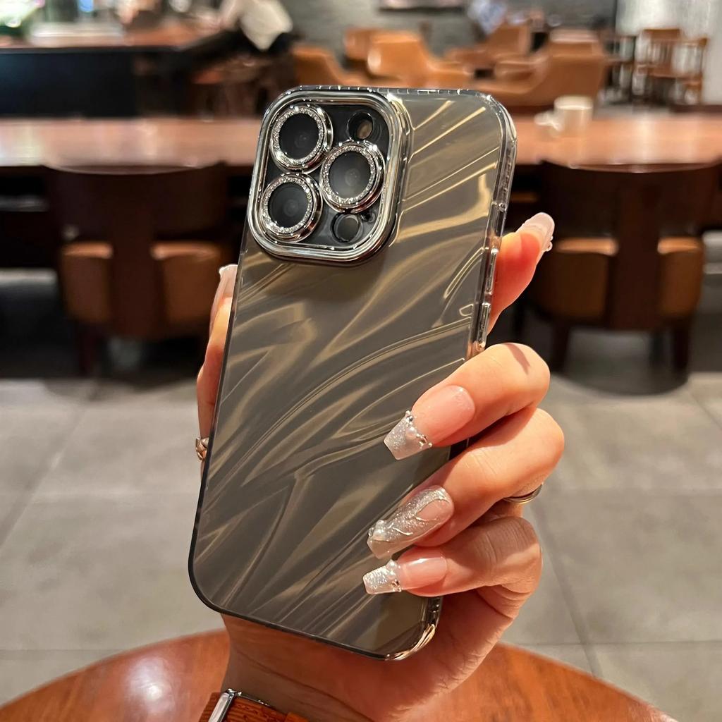 Luxury Electroplated Glitter Phone Case For iPhone 11 12 13 14 15 Pro Max Plus Bumper Shockproof Cases Cover