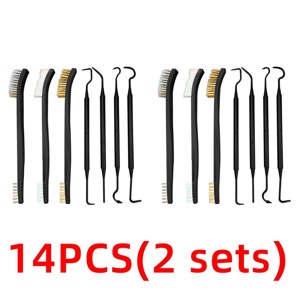 Double Ended Wire Brush/Nylon Hook Rust Proof Paint Metal Cleaner Multifunctional Cleaning Brush Sturdy And Durable Cleaning Set