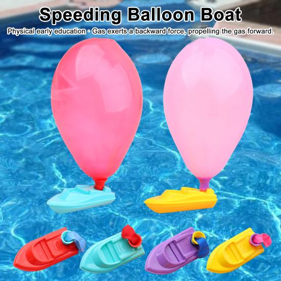 20 Stück Ballonbetriebenes Bootsspielzeug mit 60 Ballons Pädagogisches Mini-Schiff-Rennspielzeug Kinder Wissenschaftsexperiment Erkundung Klassenzimmer Lernspielzeug