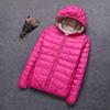 Giacca in piumino da donna leggera reversibile taglie forti