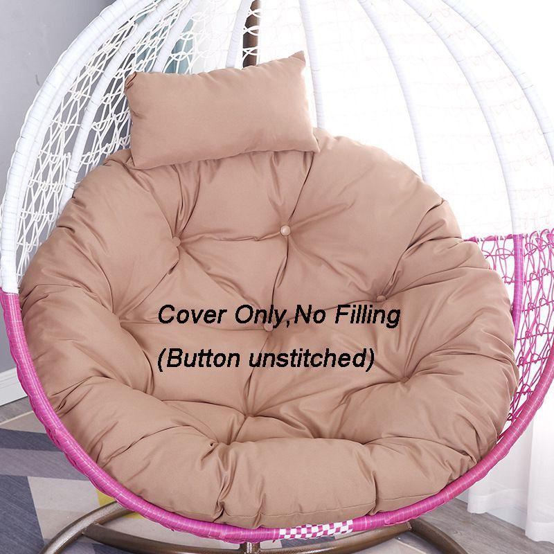 Rattan Swing Chair Cushion Hanging Egg Chair Soft Mat Pad Cover Inoutdoor Patio
