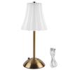 LED Elegant Table Lamp Type-C Rechargeable Dimming Atmosphere Light 3 Color Crystal Touch Desktop Light for Bar Hotel Restaurant