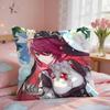 Rosaria Genshin Game Cushion Cover Short Plush Pillow Case Room Sofa Cushion Covers Home Decor Funda