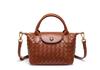 Woven handbag women's fashion small square bag high-end shoulder messenger bag trendy versatile dumpling bag