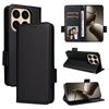 For Xiaomi 15T Case Litchi Texture Wallet Leather Phone Cover with Wrist Strap