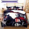 3pcs Custom Name Cartoon Knights Templar Bedding Set Duvet Cover Closure Includes 1 Duvet Cover & 2 Pillowcases for All Seasons Bedroom Decor