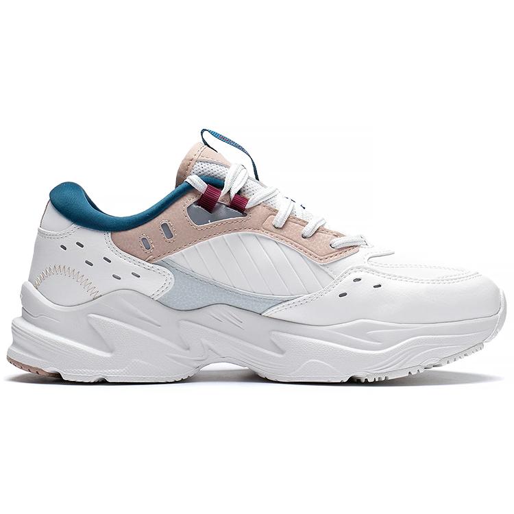 New LiNing Low-Top Sports Casual Shoes Women's White Pink AGCS436-1