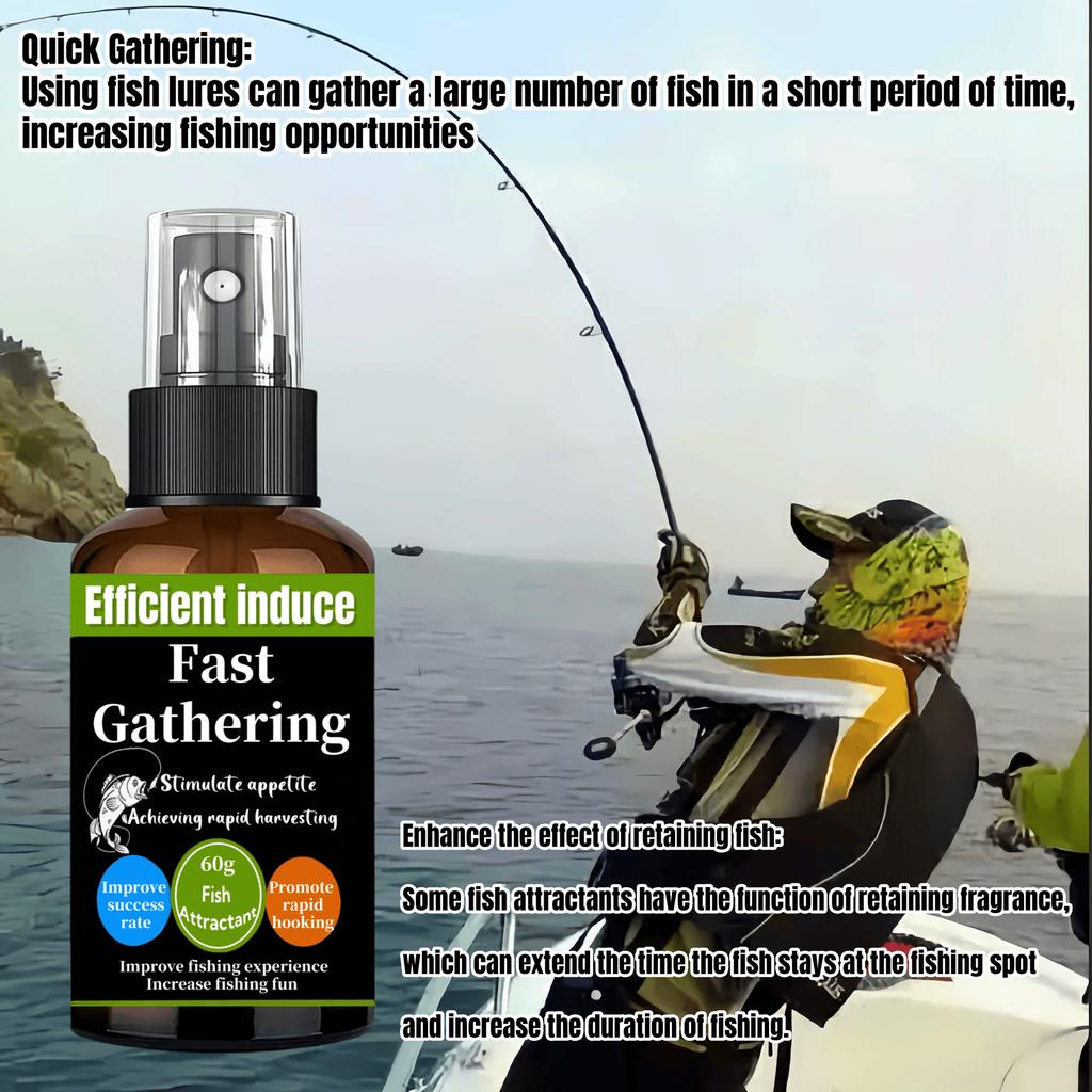 Saltwater Fishing Fish Attractant Spray:Quickly Attracts Fish,Stimulates Appetite,Promotes Fast Bites & Harvest for Ocean Angler