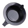 Hair Dye Mixing Bowl Set, 4pcs Black Plastic with Handles, Antistatic Easy Clean for Salon and Home