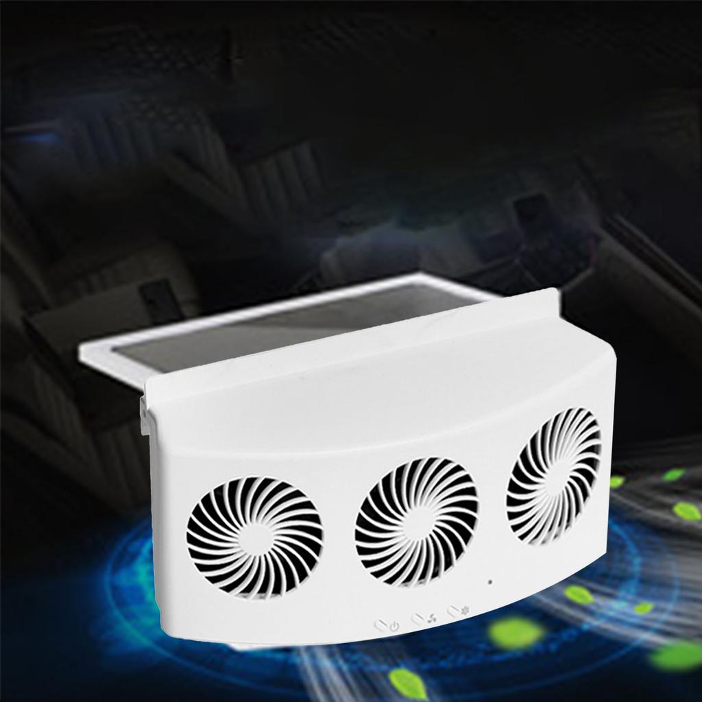 Car Ventilation Fan 4000rpm 60W 2 Gears Strong Wind 3 Fans USB Car Window Exhaust Fan Vent Fan for Vehicle