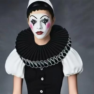 Renaissances Styles Ruffle Collar Layered Neck Wrap Cosplay Collar for Historical Reenactments and Fancy Dress