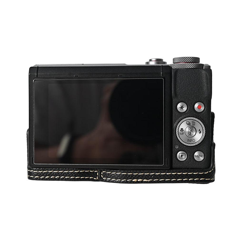 G7X2 3 Półpokrowiec na aparat ze skóry PU Dla Canon G7X II III Mark II III G7X2 G7X3 Otwór na baterię Pokrywa dolna