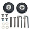 Luggage Wheels Suitcase Replacement Roller Bearing Hardware Repairing Kit Rubber Casters OD 45x18mm/70x24mm Heavy Duty
