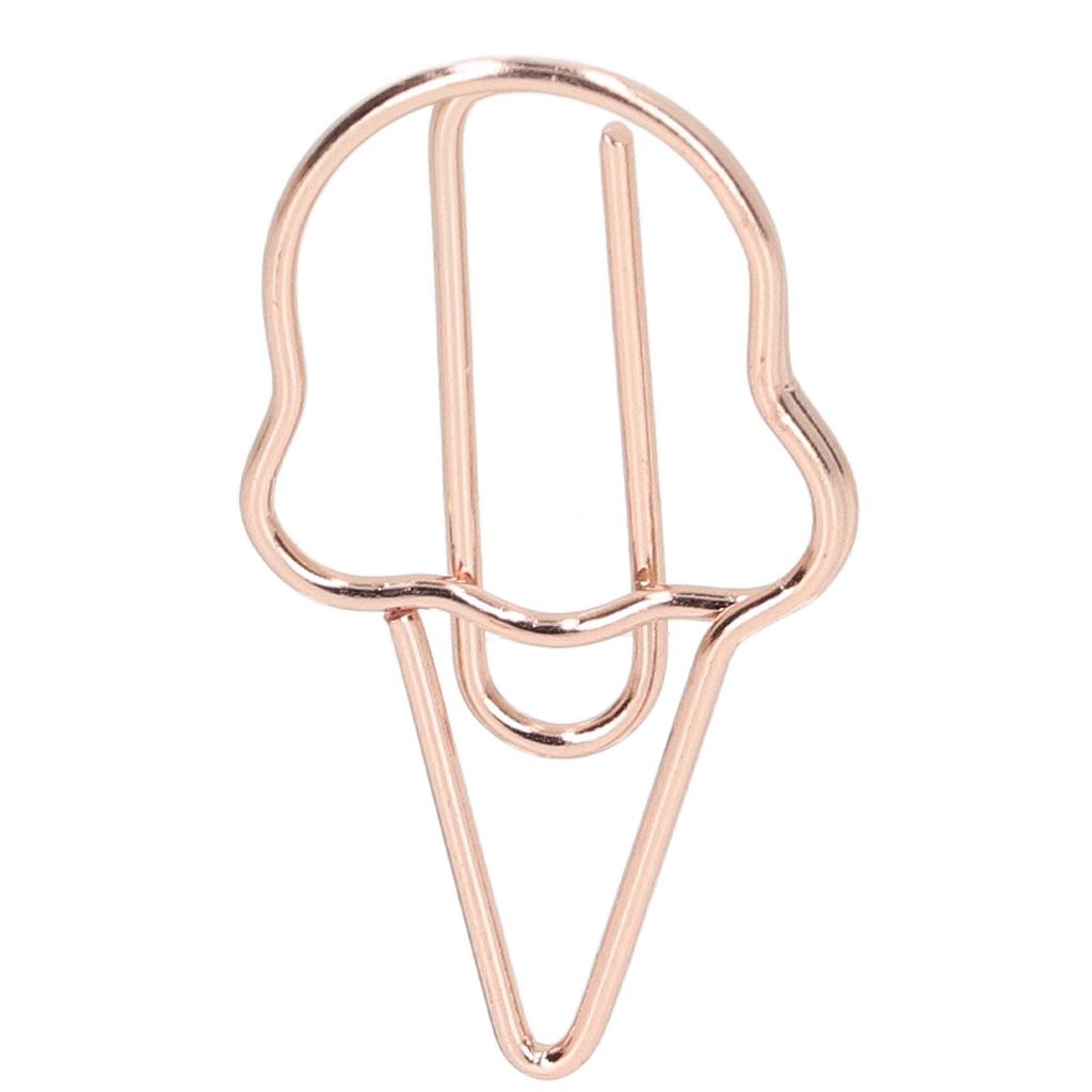 100Pcs Funny Planner Clips Innovative Color Lasting Anti Rust Electroplating Process Gold Paper Clip