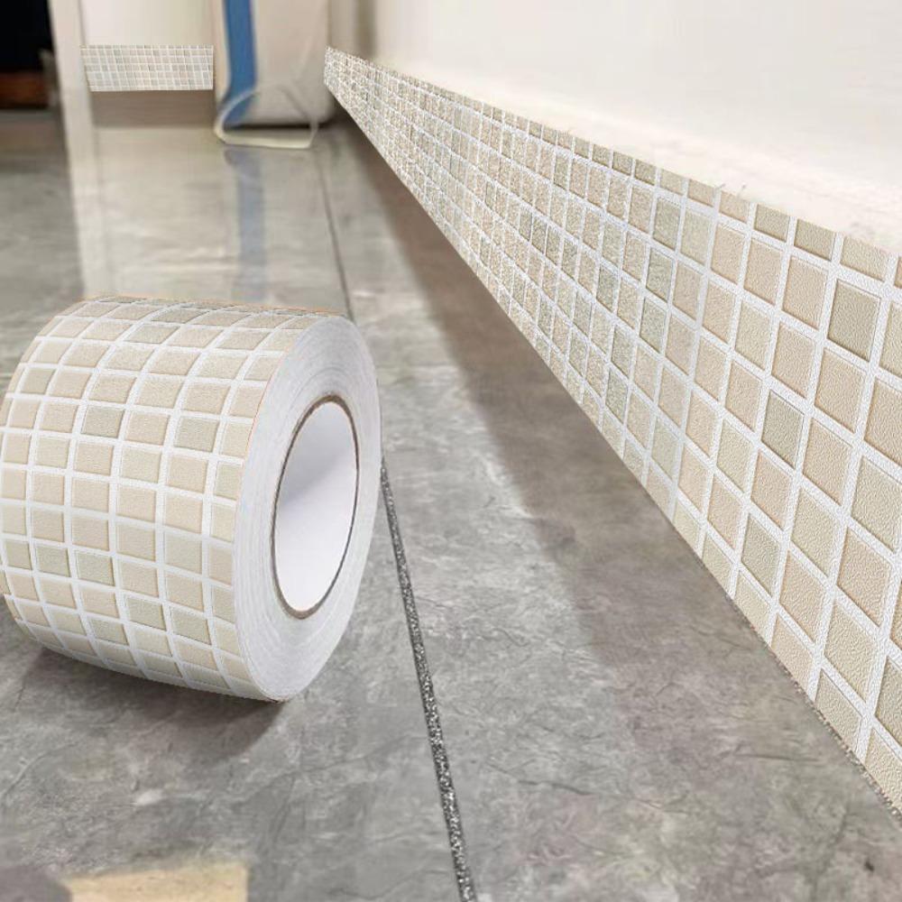 

Сделай сам 5 метров Настенный плинтус Утолщенный Противоударная skirting line Мягкие Самоклеящиеся Декоративные полосы Гостиная