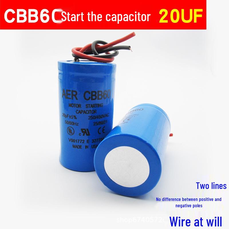 Washing Machine Start Capacitor CBB60 3-20UF for Spin Dry/Dehydration