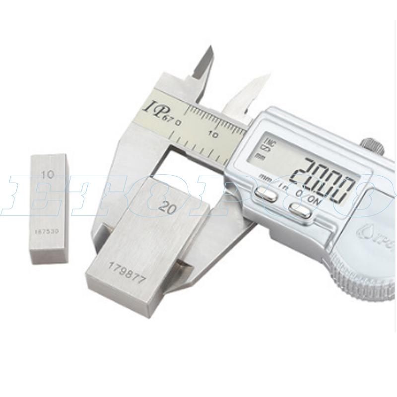 Gauge block 10mm, 20mm, 30mm, 50mm 100mm Block Gauge Measure Gage Block Steel Square Gage Measure vernier caliper micrometer 50mm