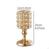 1PC Crystal Candle Holder Stand Decoration Candlestick Christmas Gift