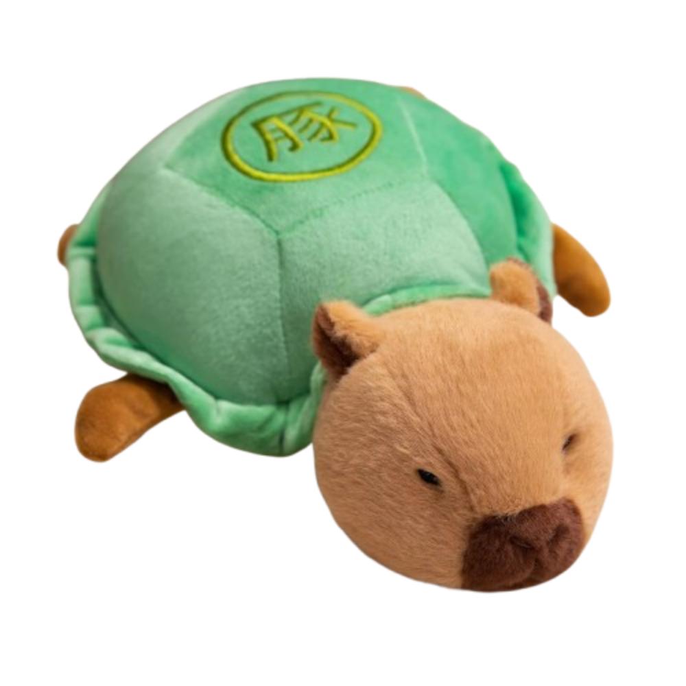 

Soft Capybara Turtle Plush Pillow Fluffy Turtle Animal Doll Kids Birthday Christmas 28cm зелёный