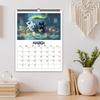 1pc, 2026 Adorable Healing Black Cat Series Wall Calendar, Cat Calendar, 12 Different Designs, Wall Calendar, Birthday, Christma