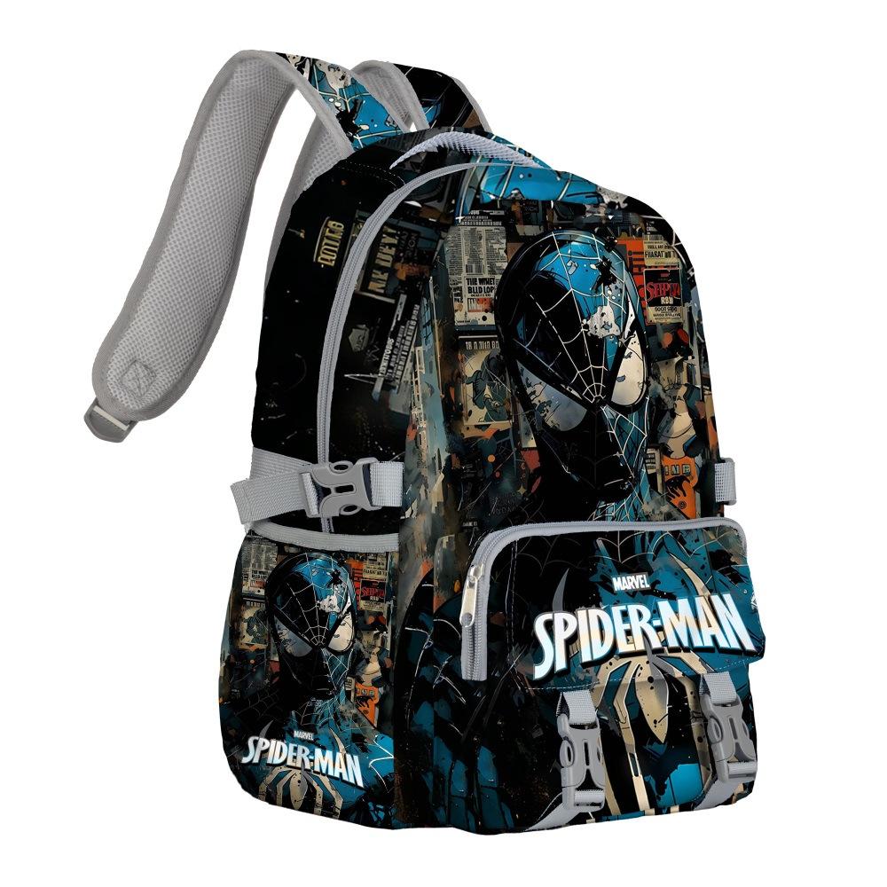 Fully Printed Marvel Schoolbag Student Backpack Large Capacity Breathable Back Protection Burden Reduction Computer Backpack