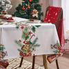Christmas Bell Print Tablecloth Fashion American Style Holiday Table Cover Elegant Home Festival Party Decoration Table Cloth