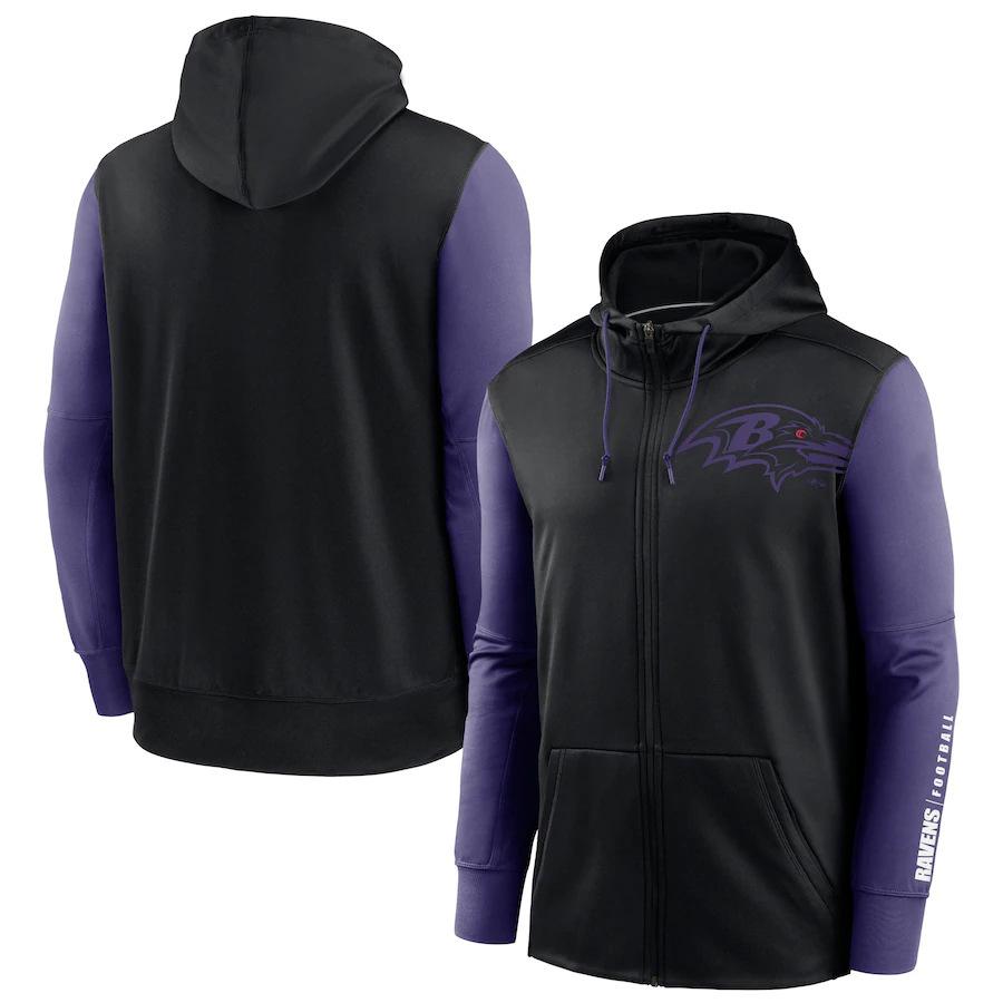 Men s European and American sports cardigan zipper sweater men s NFL American football suit hoodie S
