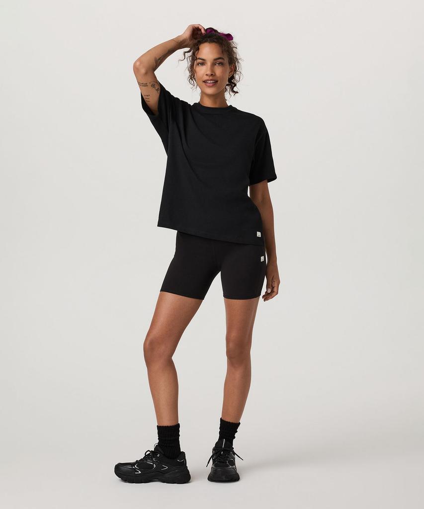 VUORI [Women'S] Short Sleeve Heavyweight Os Cotton Tee _Black_Vr26121061