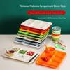 Four-Compartment Melamine Serving Tray