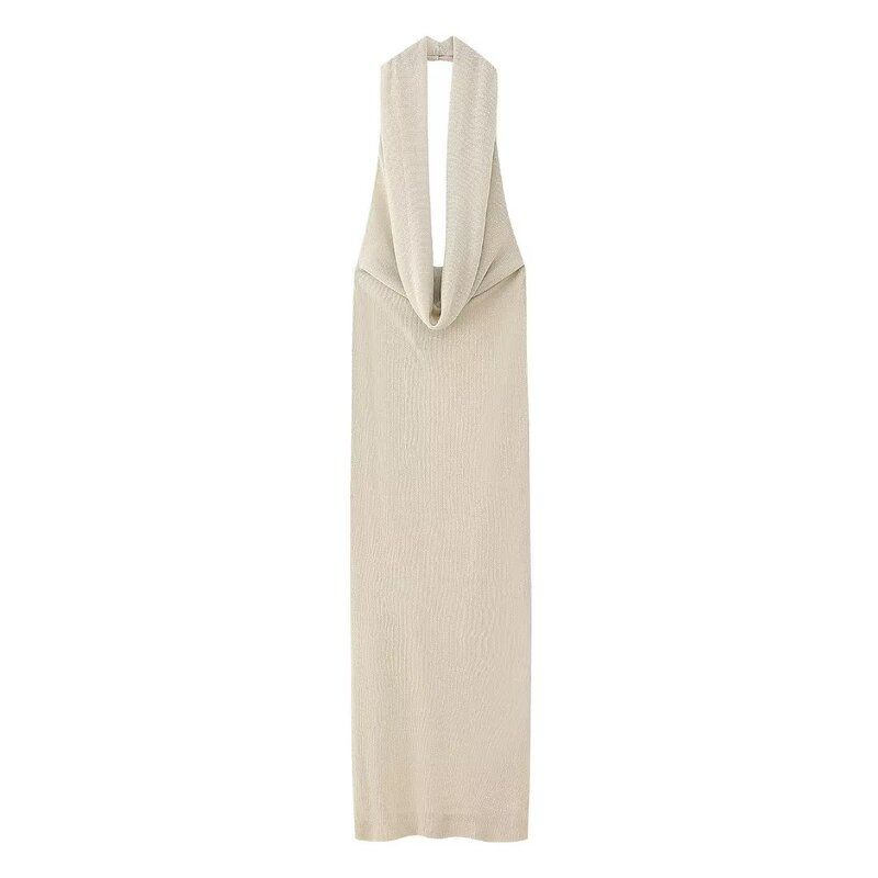 Fashion Style Fall and Winter New Arrival Women's Clothing Dignified Sense of Design Metal Series Knitting Dress 8342270 307