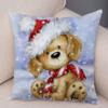 50 Style Merry Christmas Cushion Cover Decor Cute Cartoon Santa Claus Snowman Pillow Case Soft Plush Pillowcase for Sofa Home