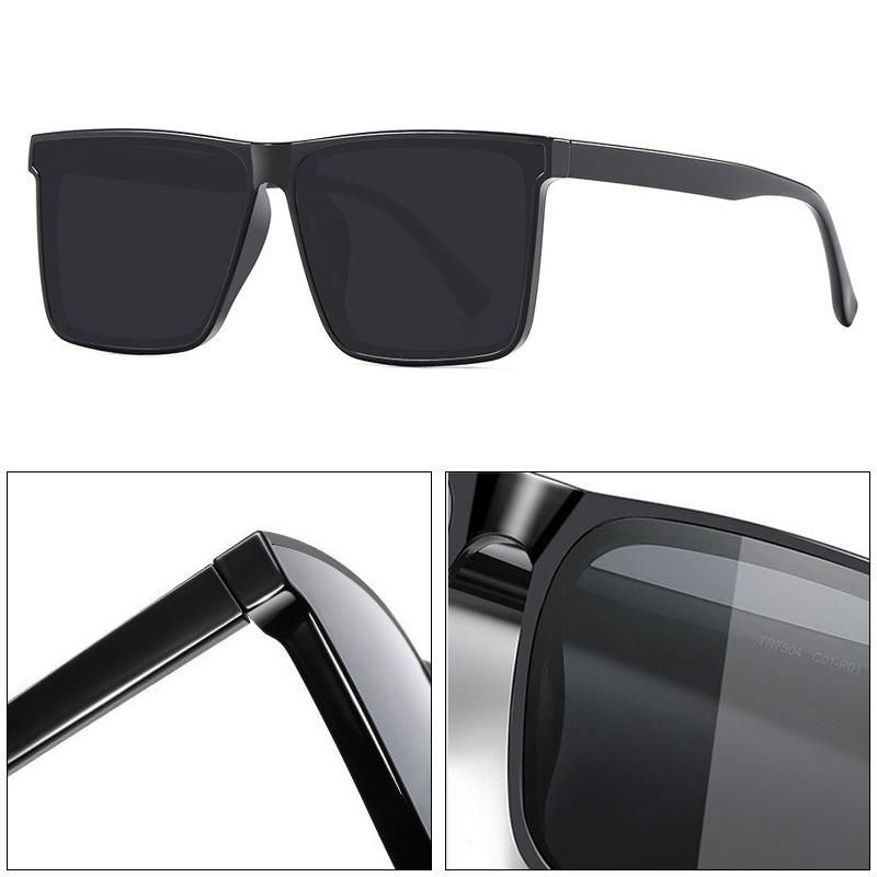 Xiaomi Lightweight Oversized Square Sunglasses TR Frame Large Lens Fashion Shades for Men and Women Driving Travel Daily Outdoor