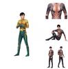 Aquaman Arthur Curry Cosplay Kostüm Bodysuit Perfekt für Halloween Cosplay**