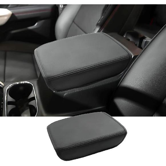 

2023 2024 2025 2026 Chevy Colorado Center Console Cover for Chevy Colorado (WT/LT/Trail Boss/Z71/ZR2/ZR2 Bison), Waterproof &Comfy Leather Armrest (for Canyon) - Leather